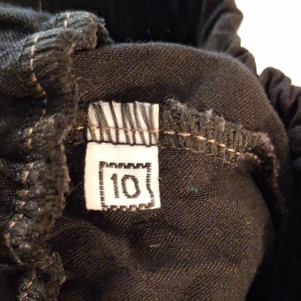 Kids Black Elastic Waist Pants - Picture 2 of 6